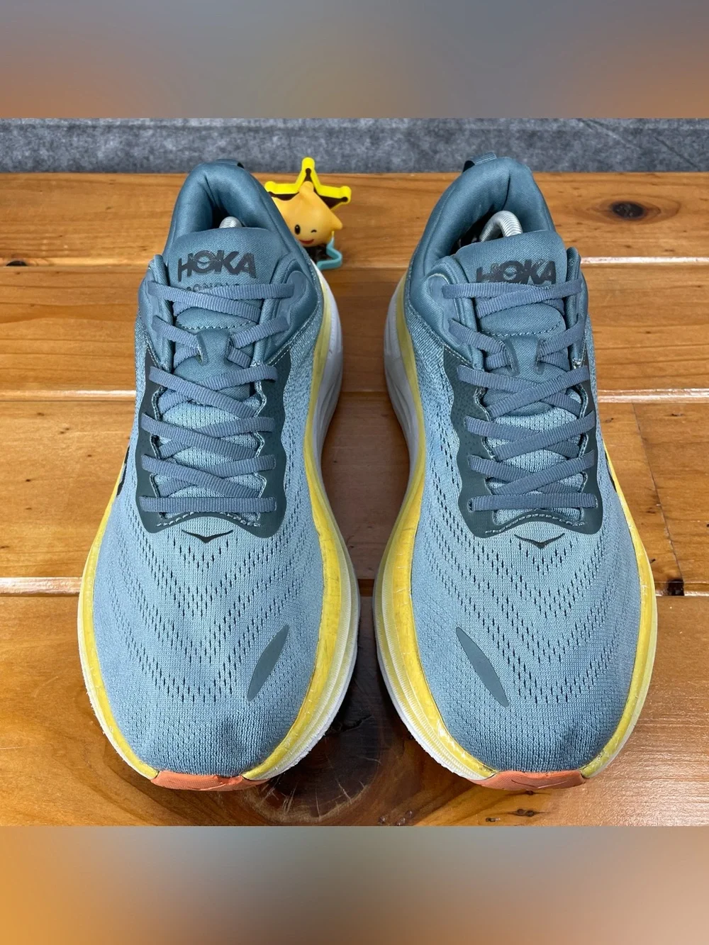 HOKA Bondi 8 Mens 11.5 2E Wide Goblin Blue Road Running Walking Shoes 1127953